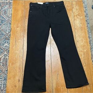 Citizens Of Humanity Black Isola Cropped Bootcut Jeans